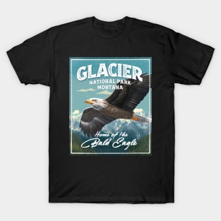 Glacier National Park, Bald Eagle T-Shirt